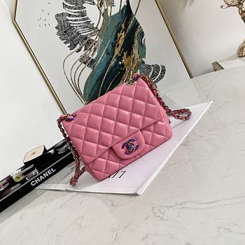 Chanel Classic Sheepskin Pink/Yellow – 02892 - 17cm