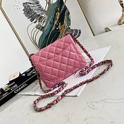 Chanel Classic Sheepskin Pink/Yellow – 02892 - 17cm - 5