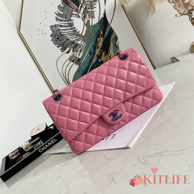 Chanel Classic Sheepskin Pink/Yellow – 02892 - 25cm - 1