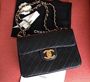 Chanel Classic Flap Bag Black Color Gold Buckle Bag – A88 - 30x21x8cm - 1