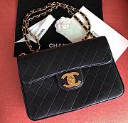 Chanel Classic Flap Bag Black Color Gold Buckle Bag – A88 - 30x21x8cm - 5