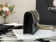 Kitlife Chanel Tofu Handbag Black With Gold Chain - 14.5x18x8cm - 6