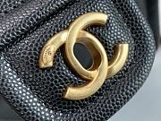 Kitlife Chanel Tofu Handbag Black With Gold Chain - 14.5x18x8cm - 2
