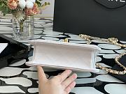 Kitlife Chanel Tofu Handbag White With Gold Chain - 14.5x18x8cm - 2