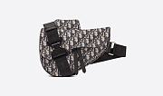Kitlife Dior Saddle Beige and Black Dior Oblique Jacquard - 1ADPO0 - 26 x 19 x 4.5 cm - 4