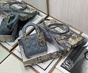 Kitlife Dior Lady Micro Cannage Lambskin Cloud Blue - S0856O - 12x10x5cm - 1