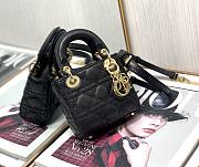 Kitlife Dior Lady Micro Cannage Lambskin Black - S0856O - 12x10x5cm - 2