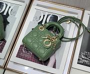 Kitlife Dior Lady Micro Cannage Lambskin Dark Mint - S0856O - 12x10x5cm - 3