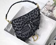 Kitlife Dior Saddle Embroidered Grey Leopard Print - M9001 – 25.5 x 20 x 6.5 cm - 1