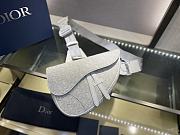 Kitlife Dior Men's White Presbyopia Saddle Bag – 20x28.6x5 cm - 6