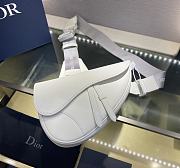 Kitlife Dior Men's White Cowhide Saddle Bag – 20x28.6x5 cm - 1