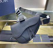 Kitlife Dior Men's Black Cowhide Saddle Bag – 093 - 20x28.6x5 cm - 1