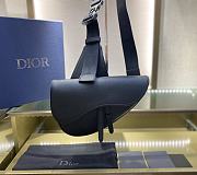 Kitlife Dior Men's Black Cowhide Saddle Bag – 093 - 20x28.6x5 cm - 6