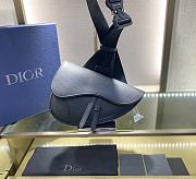 Kitlife Dior Men's Black Cowhide Saddle Bag – 093 - 20x28.6x5 cm - 2