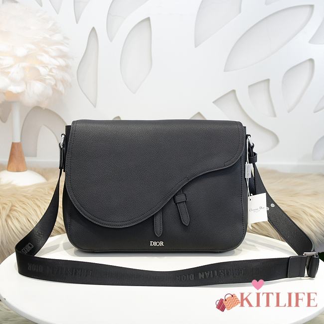 Kitlife Dior Men's Saddle Messenger Bag Black – 113 – 35x24x6 cm - 1