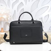 Kitlife Dior Men's Briefcase Black Grained Cowhide – 1312 – 39x28x7cm - 5