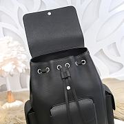 Kitlife Dior Men's Saddle Backpack Black Grained Cowhide – 118 – 29x42x15cm - 3