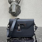 Kitlife Dior Lock Handbag Smooth Cow Leather Black – 19×14×4 cm - 1