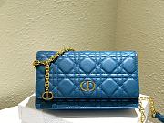 Kitlife Dior CD Caro Exquisite Clutch Blue – 20 x 11.5 x 3.5 cm - 1