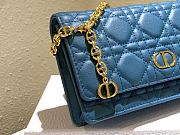 Kitlife Dior CD Caro Exquisite Clutch Blue – 20 x 11.5 x 3.5 cm - 3