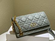 Kitlife Dior CD Caro Exquisite Clutch Gray – 20 x 11.5 x 3.5 cm - 6