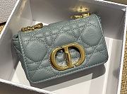 Kitlife Dior Caro Mini Handbags CD Buckle Cloud Blue  – 14x8x4 cm - 1