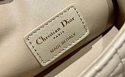 Kitlife Dior Caro Mini Handbags CD Buckle Pale Yellow  – 14x8x4 cm - 2
