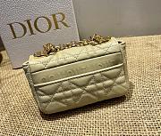 Kitlife Dior Caro Mini Handbags CD Buckle Pale Yellow  – 14x8x4 cm - 3