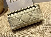 Kitlife Dior Caro Mini Handbags CD Buckle Pale Yellow  – 14x8x4 cm - 4