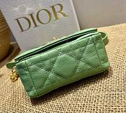 Kitlife Dior Caro Mini Handbags CB Buckle Dark Mint  – 14x8x4 cm - 2