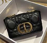 Kitlife Dior Caro Mini Handbags CD Buckle Black – 14x8x4 cm - 1
