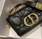 Kitlife Dior Caro Mini Handbags CD Buckle Black – 14x8x4 cm - 2
