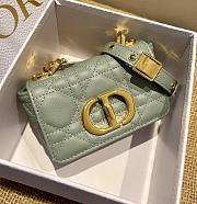 Kitlife Dior Caro Mini Handbags CD Buckle Gray Supple – 14x8x4 cm - 1