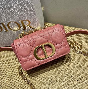 Kitlife Dior Caro Mini Handbags CD Buckle Red – 14x8x4 cm