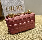 Kitlife Dior Caro Mini Handbags CD Buckle Red – 14x8x4 cm - 6
