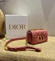 Kitlife Dior Caro Mini Handbags CD Buckle Red – 14x8x4 cm - 2