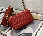 Kitlife Dior Dioramour Caro Bag Calfskin with Heart Motif Red – M9242W - 20 cm - 6