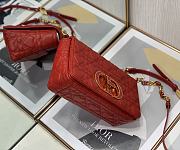 Kitlife Dior Dioramour Caro Bag Calfskin with Heart Motif Red – M9242W - 20 cm - 5