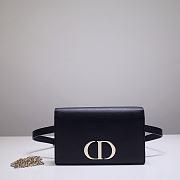 Kitlife Dior Montaigne Waist Bag WOC 2-in-1 Black – 9909 - 19 x 12.5 x 4 cm - 1