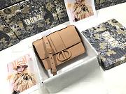 Kitlife Dior 30 Montaigne Box Bag Black Ultramatte Grained Calfskin Rose Des Vents - 24 cm x 17 cm x 8 cm - 3