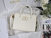 Kitlife Dior St Honore Handbag White/Enamel Button - M8012 - 25 cm x 19 cm x 12 cm - 1