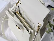 Kitlife Dior St Honore Handbag White/Enamel Button - M8012 - 25 cm x 19 cm x 12 cm - 6