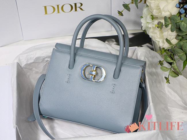 Kitlife Dior St Honore Handbag Cloud Blue/Enamel Button - M8012 - 25 cm x 19 cm x 12 cm - 1