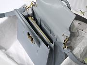 Kitlife Dior St Honore Handbag Cloud Blue/Enamel Button - M8012 - 25 cm x 19 cm x 12 cm - 3