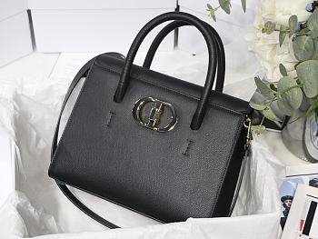 Kitlife Dior St Honore Handbag Black/Enamel Button - M8012 - 25 cm x 19 cm x 12 cm