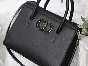 Kitlife Dior St Honore Handbag Black/Enamel Button - M8012 - 25 cm x 19 cm x 12 cm - 3