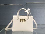 Kitlife Dior St Honore Handbag White/Enamel Button - M8012 – 30cm - 1