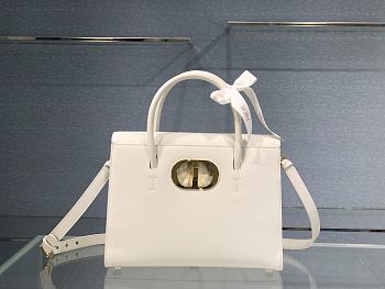 Kitlife Dior St Honore Handbag White/Enamel Button - M8012 – 30cm