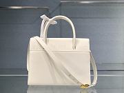 Kitlife Dior St Honore Handbag White/Enamel Button - M8012 – 30cm - 5