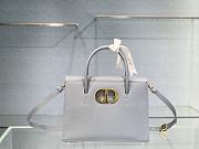 Kitlife Dior St Honore Handbag Cloud Blue /Enamel Button - M8012 – 30cm - 1